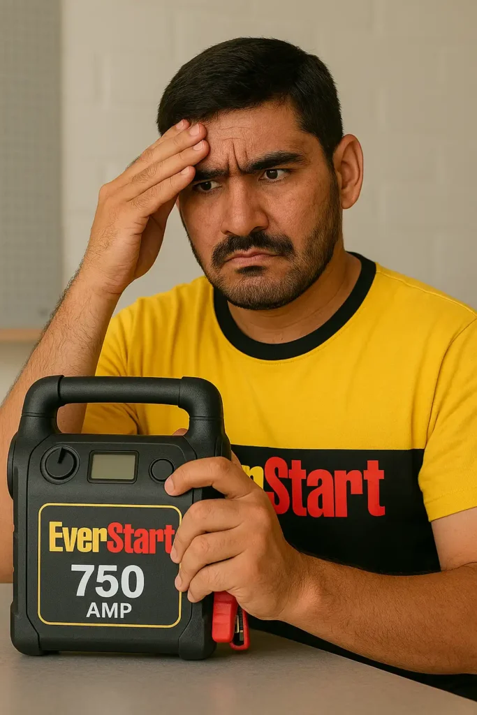 EverStart Jump Starter Common Charging mistakes
