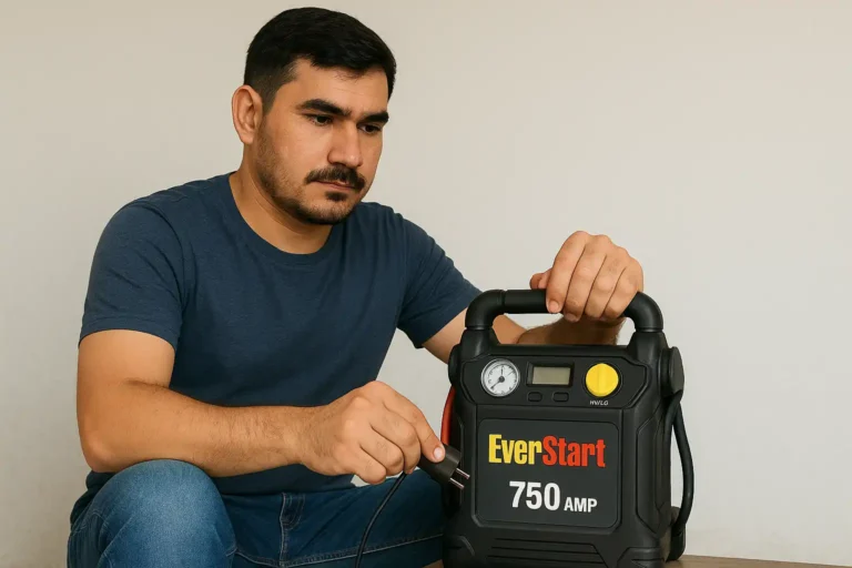 HOW TO CHARGE EVERSTART JUMP STARTER 750 AMP